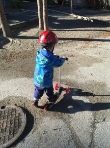 Ausflug mit Sparkesykkel. Große Liebe.
