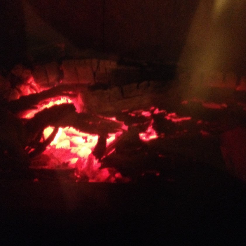 Der Ofen glimmt